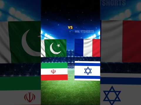 Pakisthan & iran vs France & Israel #comparison #world #country #edit #viralshort