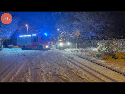 Feuerwehreinsätze nach heftigem Schneefall am 11.3.2023 in Celle
