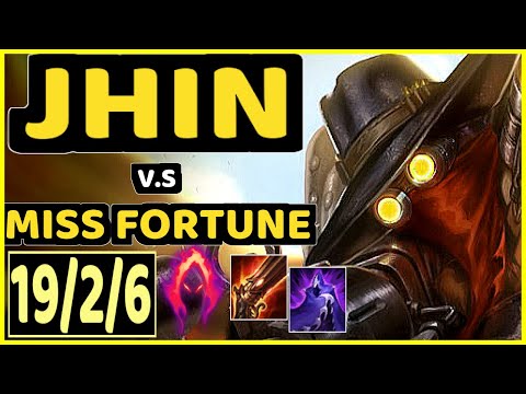 JHIN vs MISS FORTUNE - 19/2/6 KDA BOTTOM ADC CHALLENGER GAMEPLAY - BR
