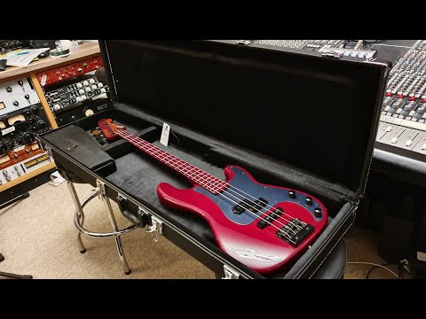 RARE 1987 ESP The Surveyor 1 Owner Bass! Factory Original Red Fretboard MIJ Fender PJ Precision Jazz image 25