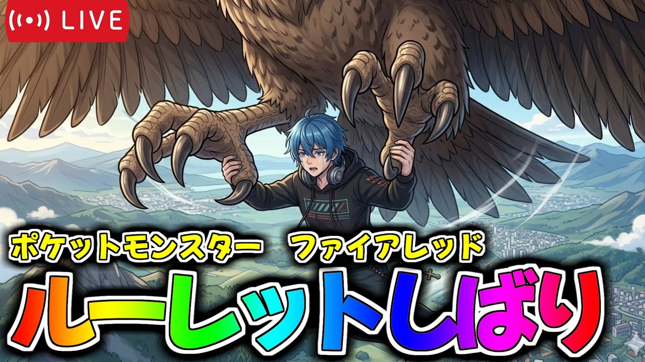 【ポケモンFRLG】ルーレット縛りでポケットモンスター　ファイアレッド　#3 【絶叫高音厨】