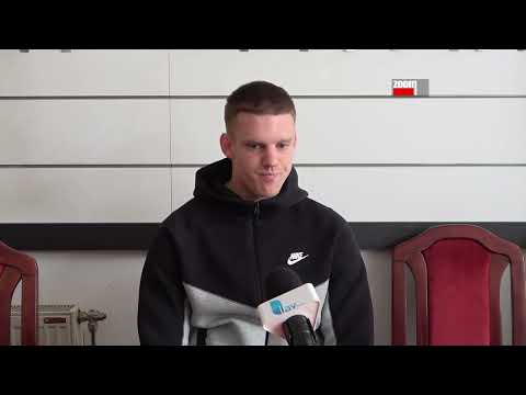 Aleksa Ćubić pred meč sa Vojvodinom