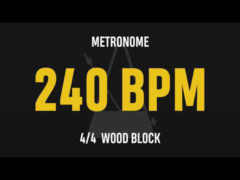 240 BPM 4/4 - Best Metronome (Sound : Wood block)