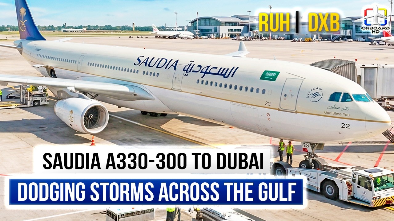 TRIP REPORT | First Time on Saudia's A330! | Riyadh to Dubai | SAUDIA Airbus A330-300