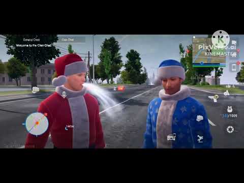 Madout 02 Grand auto Racing Men santa blue & noel red Gay men kissing spits 