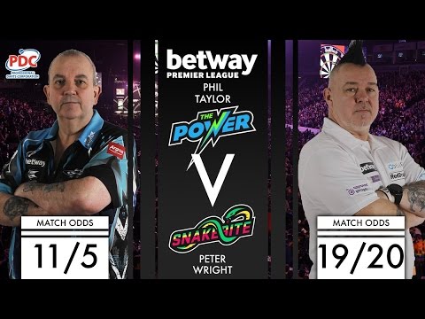2017 Premier League of Darts Week 13 Taylor vs Wright