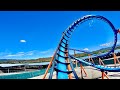 Scream AWESOME Floorless Roller Coaster 4K POV Six Flags Magic Mountain California No Copyright