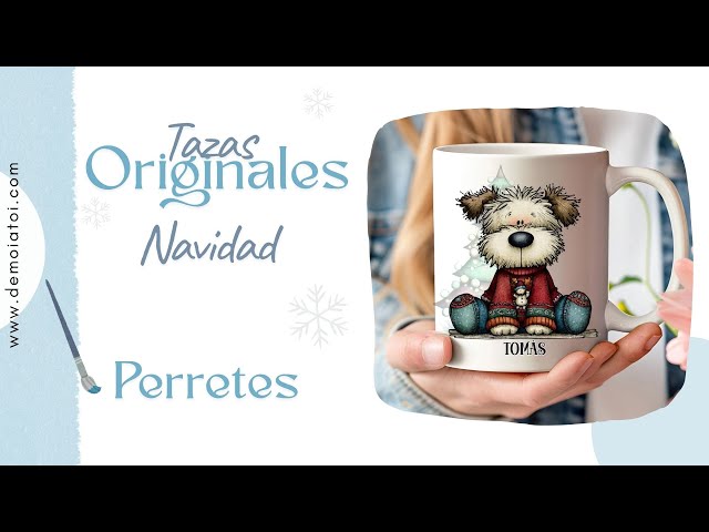 Vídeo relacionado con KANGACHI - Taza Original de Perros Personalizada con Foto, Divertida Taza de Desayuno, Regalos Originales y Divertidos para Amantes de las Mascotas, Detalle para Dueños de Perros, Cerámica 350 ml