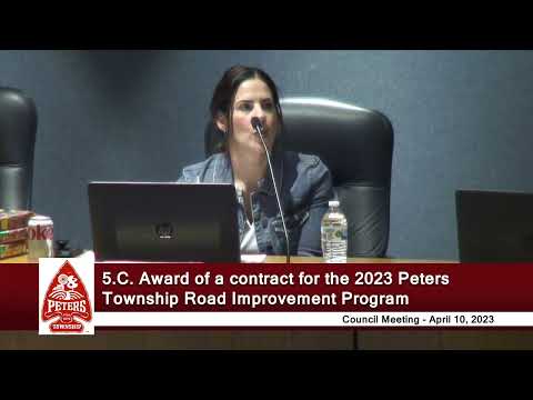 Peters Township Council - Regular Meeting - April 10, 2023