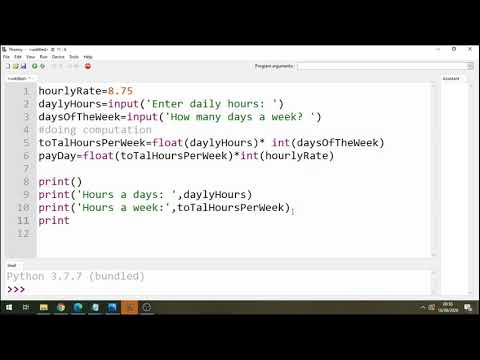 Weekly Wages In Python
