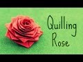 How to make a rose with a paper stripe (Quilling Rose ...