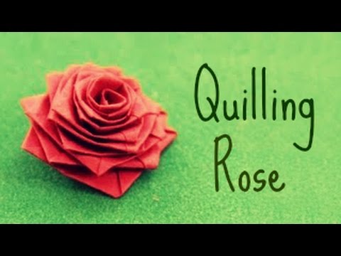 How to make a rose with a paper stripe (Quilling Rose) thumnail