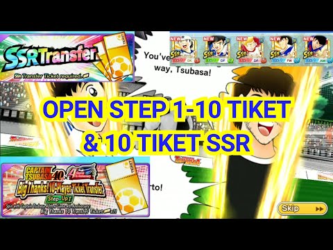 OPEN STEP 1-10 TIKET ANNIV, 10 TIKET SSR DAN TIKET SURVEY! SSR DIMANA2. CAPTAIN TSUBASA DREAM TEAM