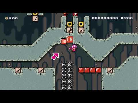 ♪Megalovania Rythym Challenge♪ by Hoppe - Super Mario Maker 2 - No Commentary 1bx