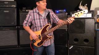 Video thumbnail for Nordstrand NP4v P pickup - Doner Designs Custom Bass - Andy Irvine by Andy Irvine
