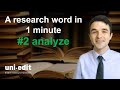 ANALYZE Definition ANALYZE In A Sentence ANALYZE Pronunciation ANALYZE Meaning