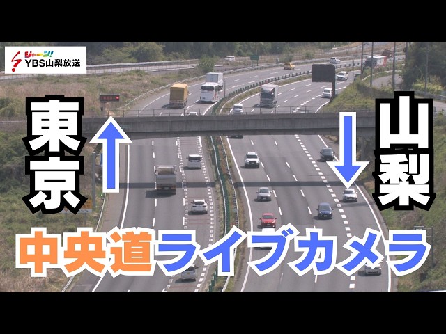 談合坂SA付近の渋滞状況（中央自動車道）