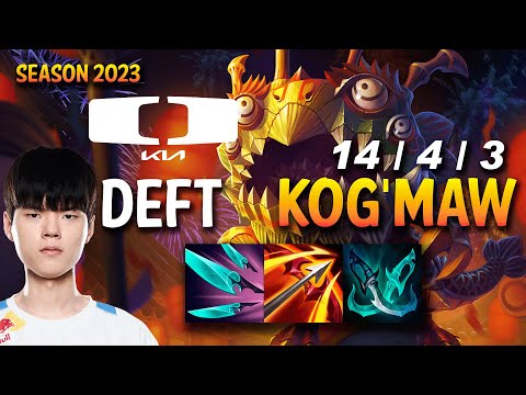 DK Deft KOG'MAW vs LUCIAN ADC - KR Ranked