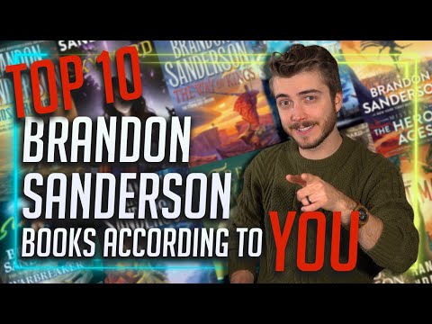 Top 10 Brandon Sanderson Books According To My Subscribers