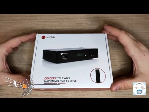 Prezentacja niedrogiego dekodera DVB-T2 HEVC H.265 techbite model EV-1424