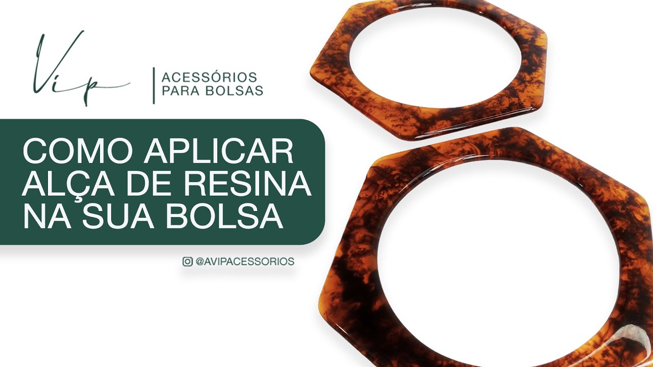 Watch Now Como colocar Alça de Resina ou Madeira na sua Bolsa - VIP Acessórios Como colocar Alça de Resina ou Madeira na sua Bolsa - VIP Acessórios