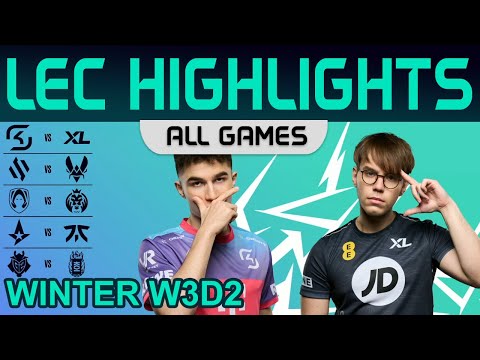 LEC Highlights Week3 Day2 LEC Winter 2023 All Games By Onivia