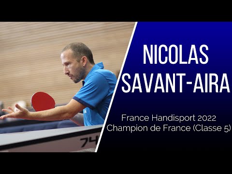 FRANCE HANDISPORT 2022 - Nicolas SAVANT-AIRA Champion de France (classe 5)
