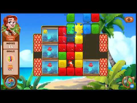 Lost Island Blast Adventure Level 734 - NO BOOSTERS 🏝️ | SKILLGAMING ✔️