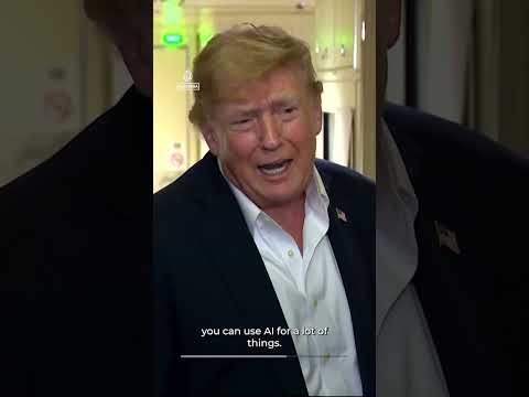 Trump says US is winning AI race and admits US spies on China | AJ #shorts