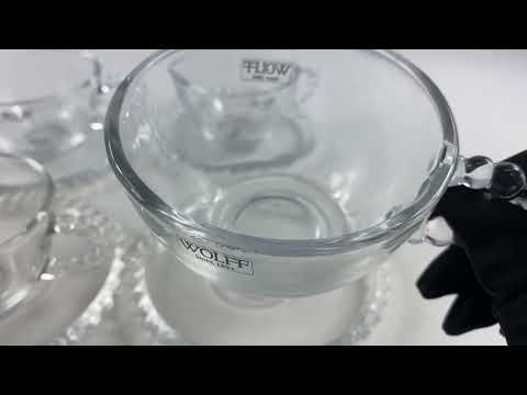 Conjunto de Xícara de Chá 180 ml Pearl Clear com 4 Peças Wolff