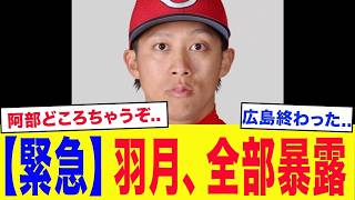 【衝撃告白】「広島はヤバすぎる…」羽月隆太郎が禁断の内部事情を大暴露！崩壊寸前の広島に何が起きているのか…想像を絶する惨状に言葉を失う【プロ野球】