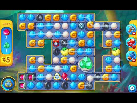 Fishdom Easy Level 9807 (with ingame lightning and bomb boosters) @choraelmin