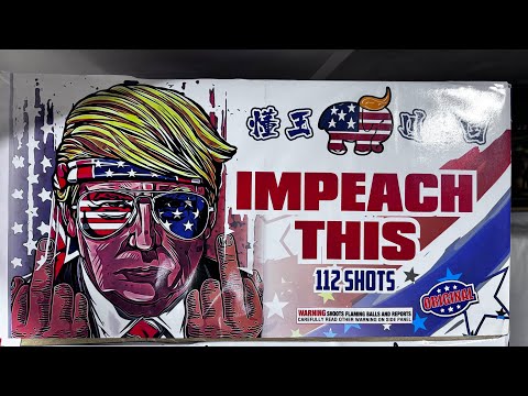 IMPEACH THIS 112 shot firework cake 🦾🦾🔥 NEW 2025 BANGER 💥💥🧨 @Reckles5Pyro