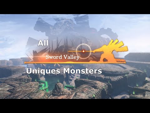 All Sword Valley Unique Monsters Xenoblade DE