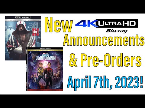 New 4K UHD Blu-ray Announcements & Pre-Orders for April 7th, 2023!