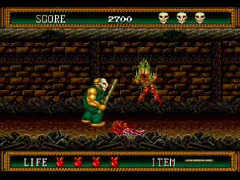 splatterhouse 2 megadrive cheats