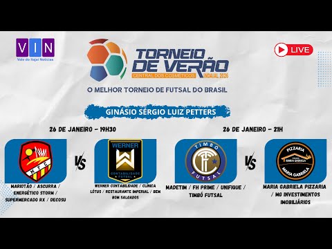 AO VIVO | Quartas de Final | 10ª Rodada – 39º Torneio de Verão de Indaial Central dos Cosméticos