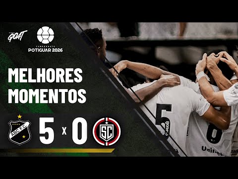 PASSOU POR CIMA! ABC GOLEIA O SANTA CRUZ-RN PELO CAMPEONATO POTIGUAR!