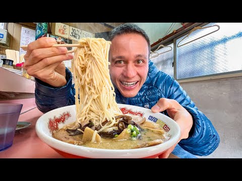 Comida Japonesa!!$6 TUDO QUE VOCÊ PODE COMER 🍜 Udon + Ramen em Fukuoka!!