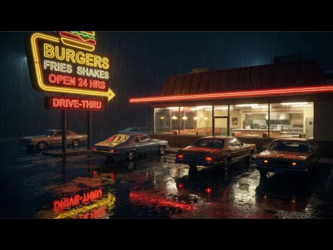 Rainy Night at the Fast-Food Diner, 1987 | Dreamwave / Retrowave Mix