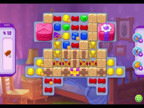 HomeScapes Level 5423 no boosters (13 moves)