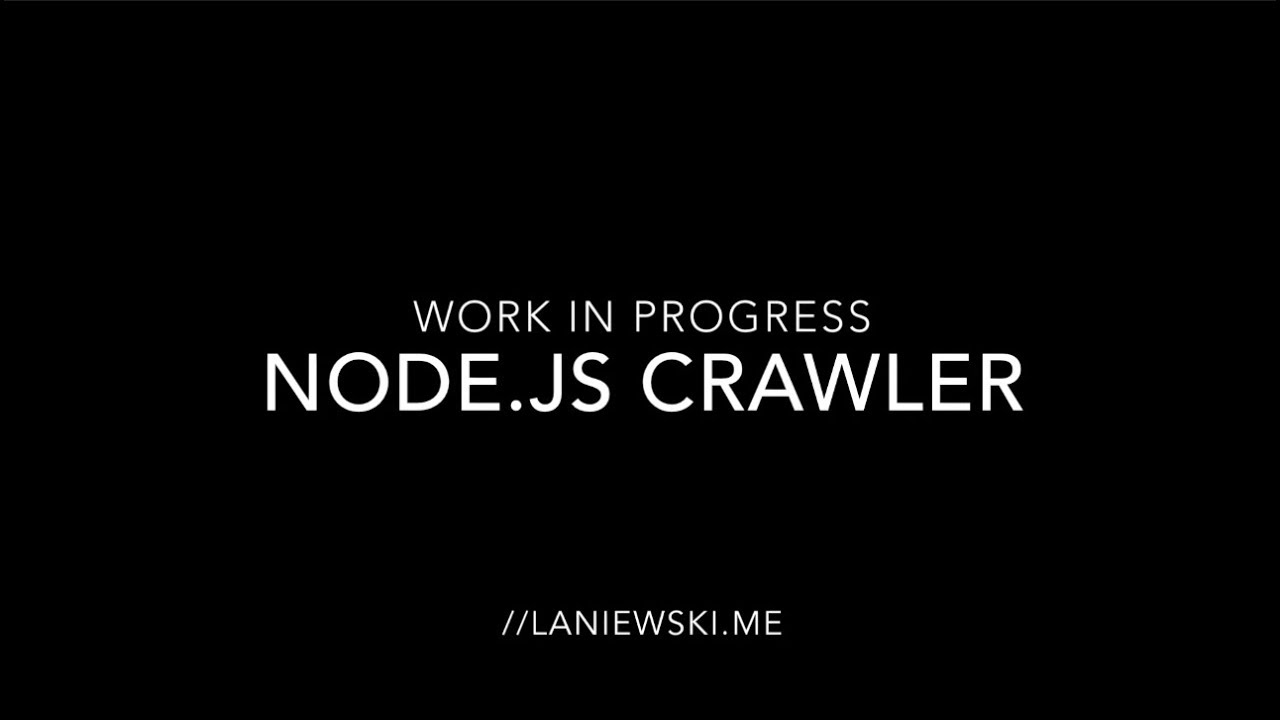 Node.js web crawler - demo - sitemap