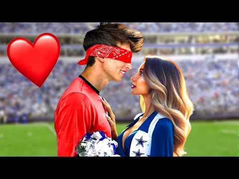 Awkward Blind DATE With NFL Cheerleader!