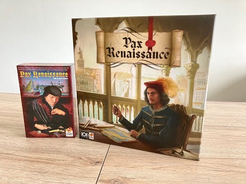Pax Renaissance: 1st edition vs. 2nd edition - visual comparison