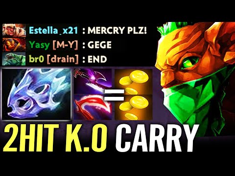 🔥 2HIT KO Bounty Hunter WTF CARRY — Moonshard + Desolator + Silver Edge by inYourdreaM Dota 2 Pro