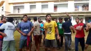 preview picture of video 'NIT Silchar Hostel 7 performing in dahi handi competition on Janmastami 2014'