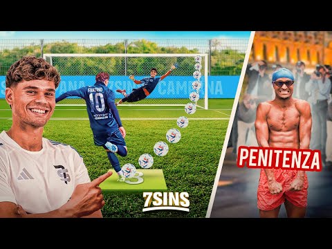 DISTRUGGIAMO LA PORTA⚽️, Penitenza ogni CASELLA SBAGLIATA⬜️❌ | CAMPANA 7SINS🐍 (1° VOLTA AL MONDO 🌍)