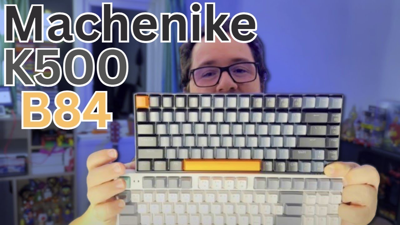 Teclado Machenike K500 B84 Imbatível - R$ 100 com Switches Huano, PBT DS, Hot Swappable, LED