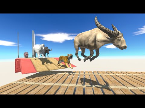Escape from Rotating Platform Trap - Animal Revolt Battle Simulator