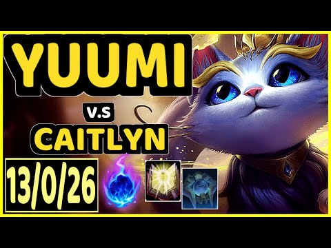 GISTICK (YUUMI) and GAREN vs CAITLYN and MORGANA  - 13/0/26 KDA BOTTOM ADC CHALLENGER GAMEPLAY - EUW